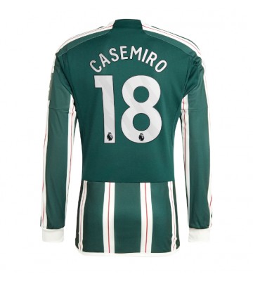 Maillot de foot Manchester United Casemiro #18 Extérieur 2023-24 Manche Longue